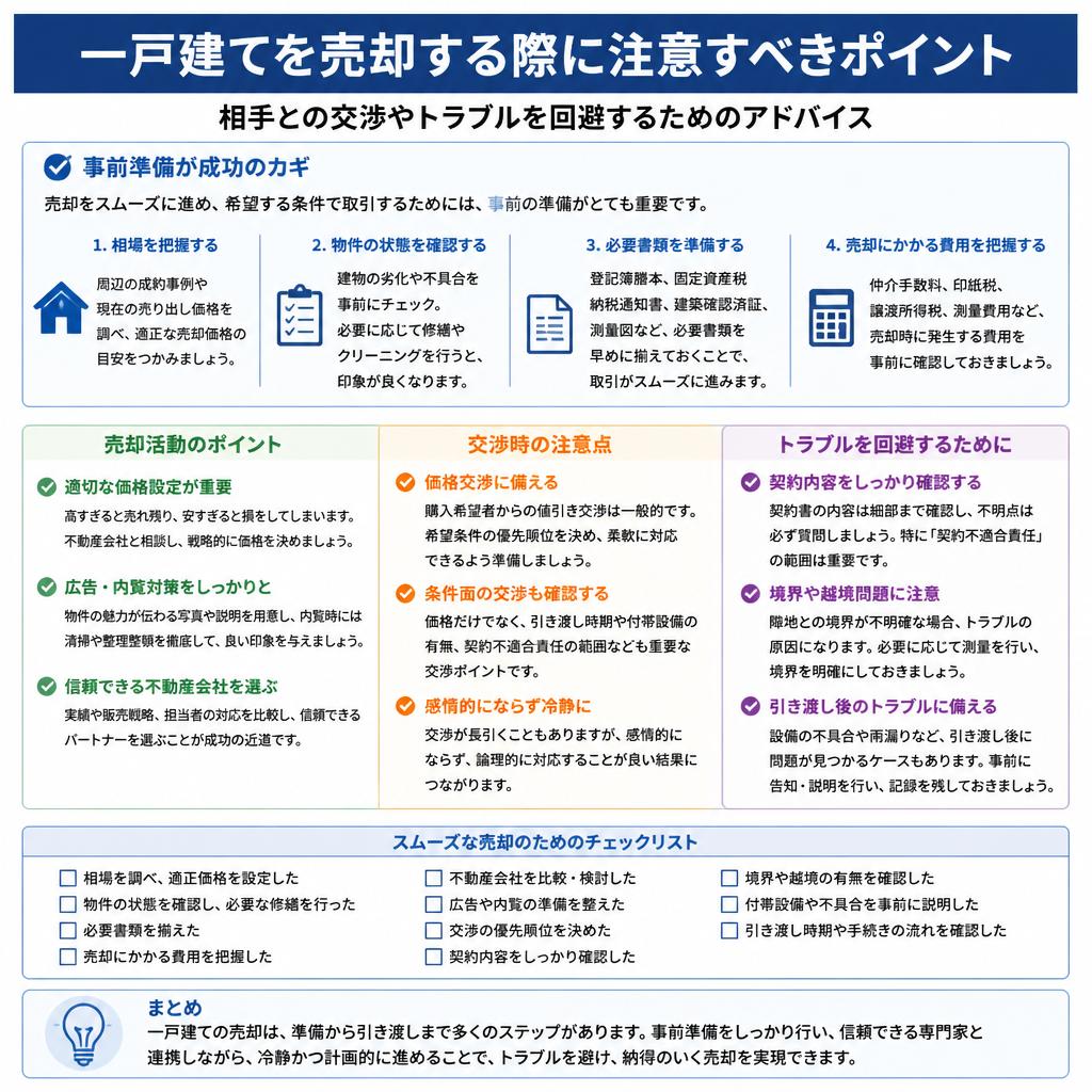 売却時の注意点とは？