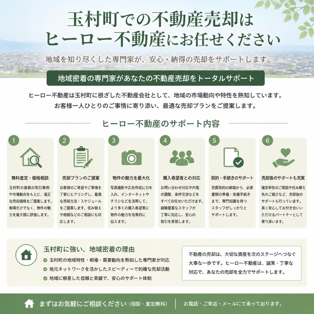 ヒーロー不動産のサポート内容