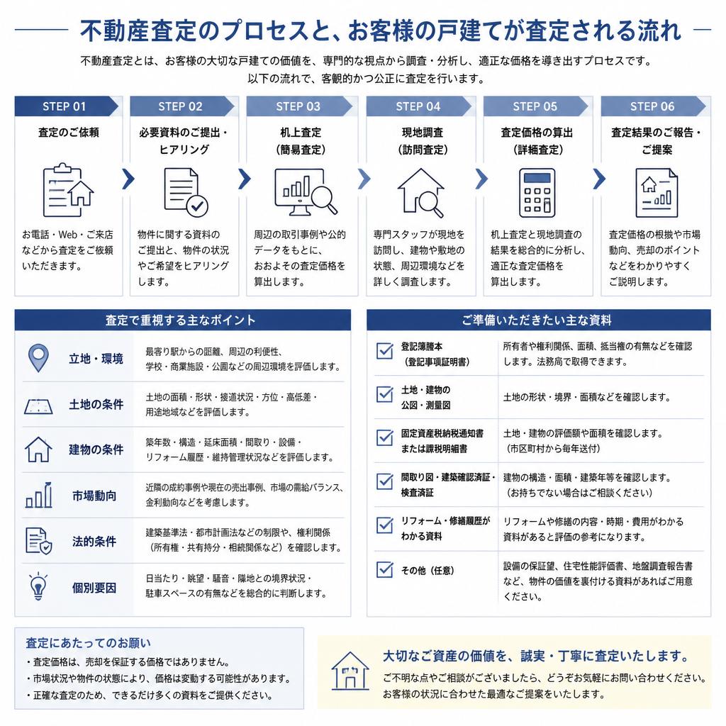2. 戸建てにおける査定の流れ