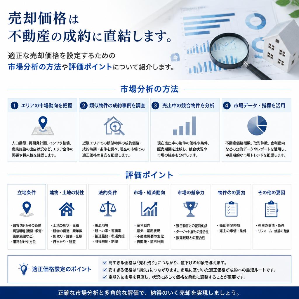 売却価格の妥当性と市場分析