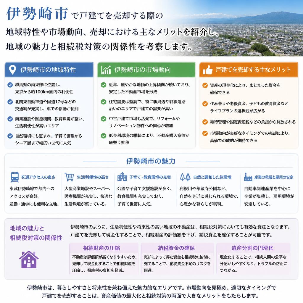 伊勢崎市の戸建て売却のメリット