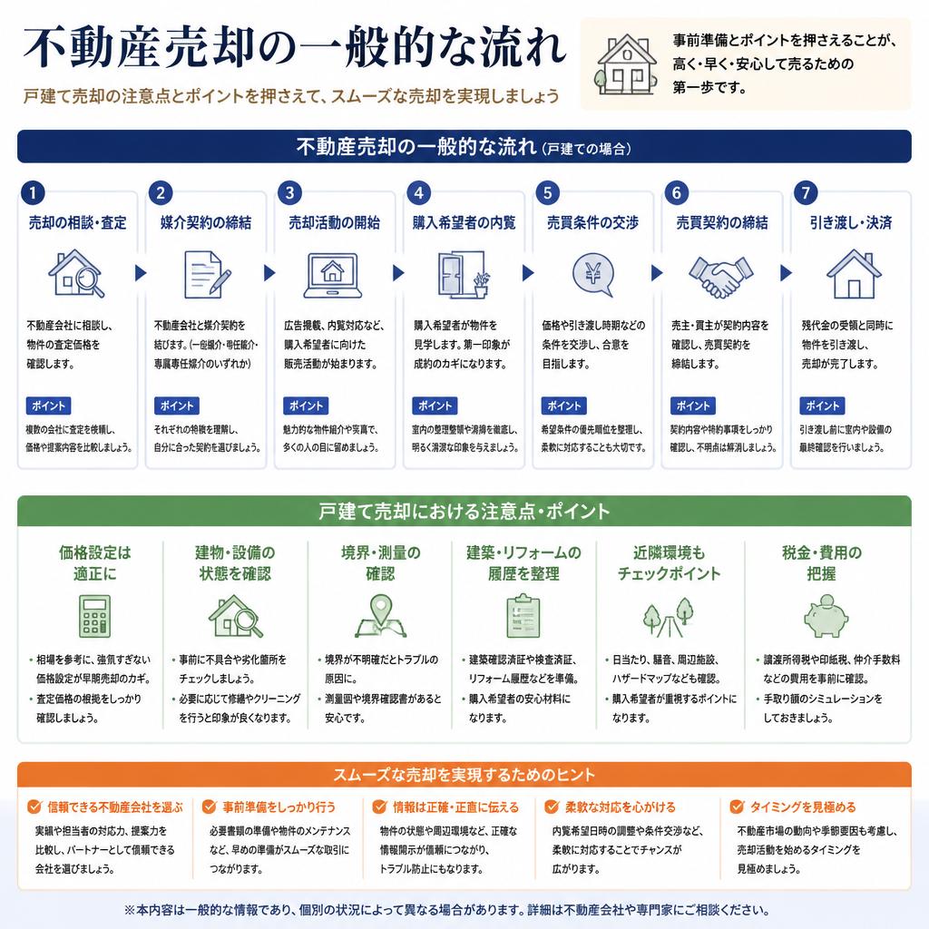 戸建て売却のステップと注意点