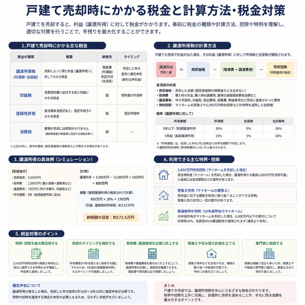 売却時の税金と対策