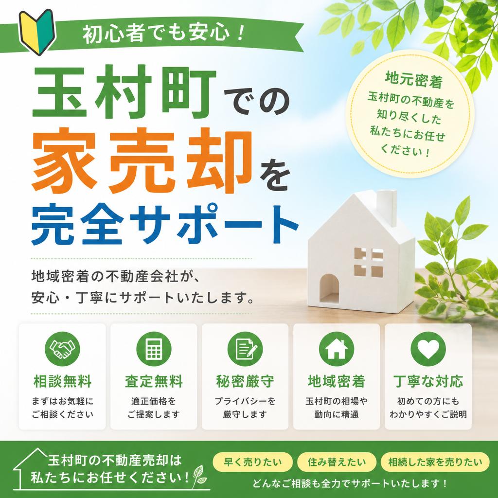 初心者でも安心！玉村町での家売却を完全サポート