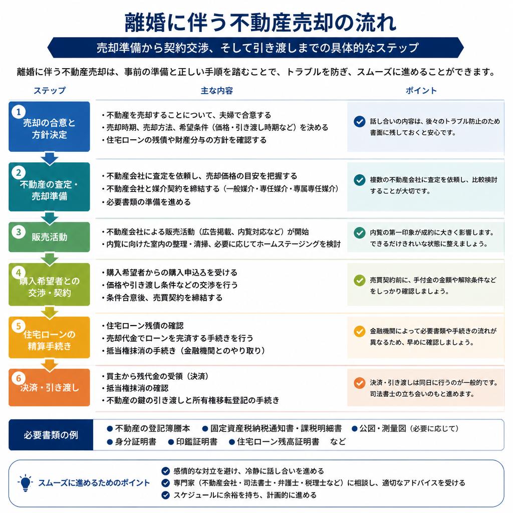 売却プロセスの流れ