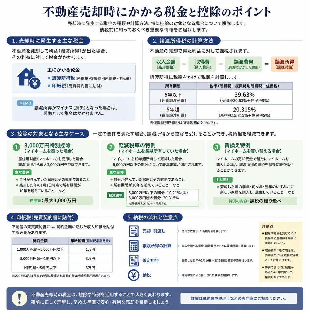 高崎市における売却時の税金のポイント