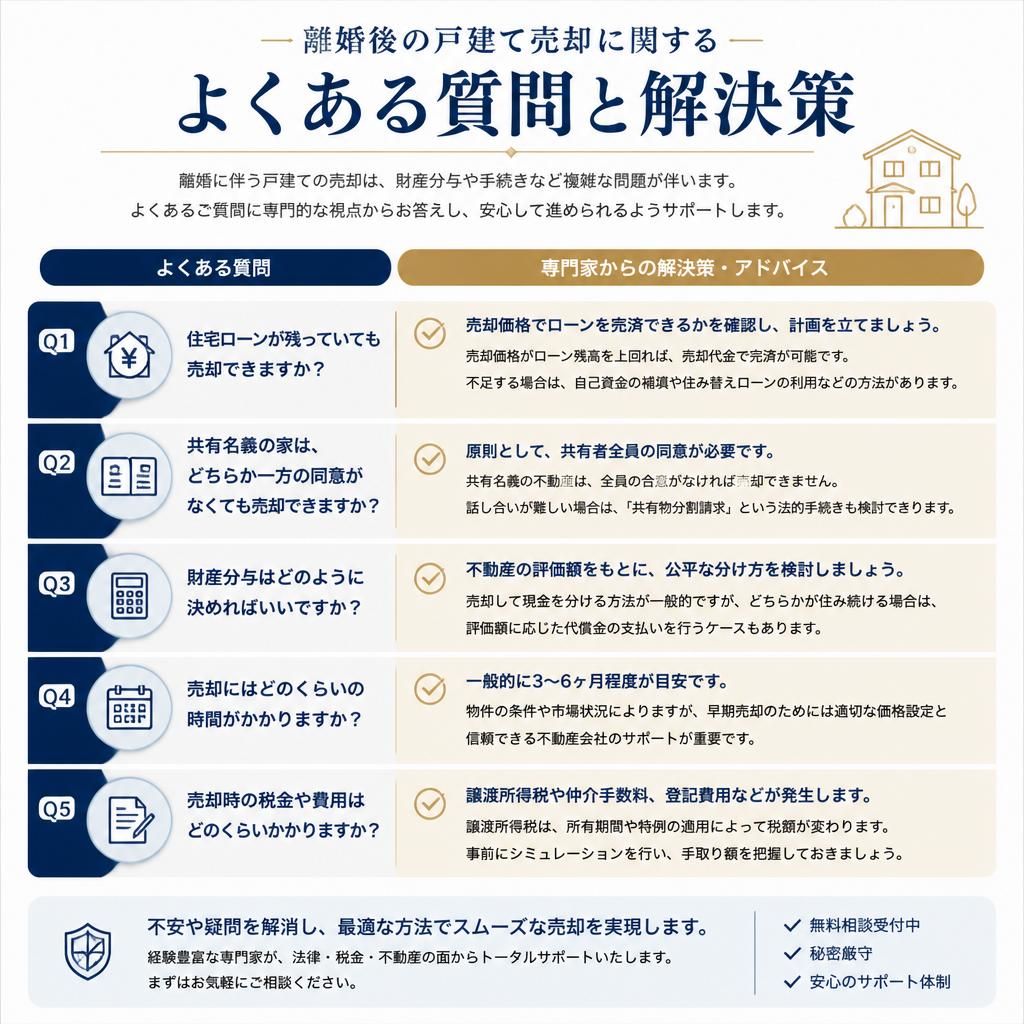 不安を解消するためのよくある質問