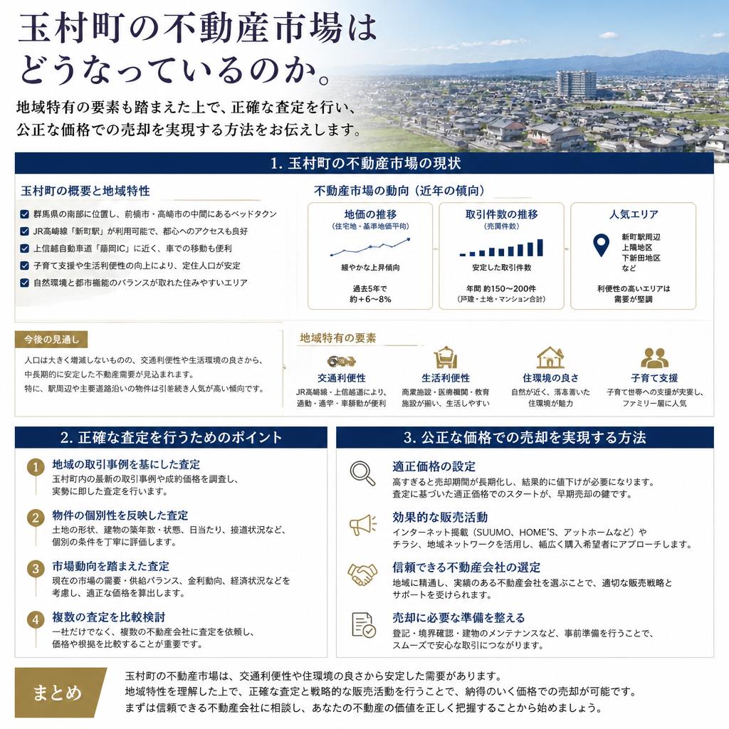 玉村町の不動産市場と査定のポイント