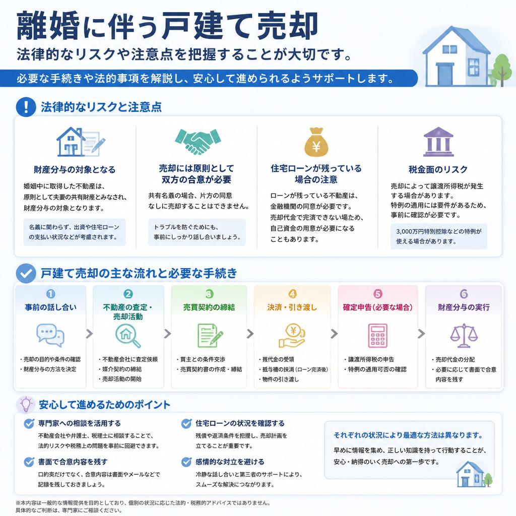 離婚に関する法律的な注意点