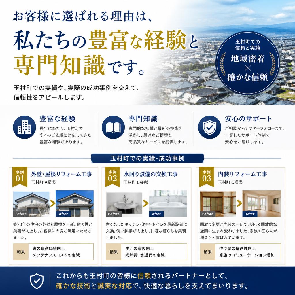 私たちが選ばれる理由