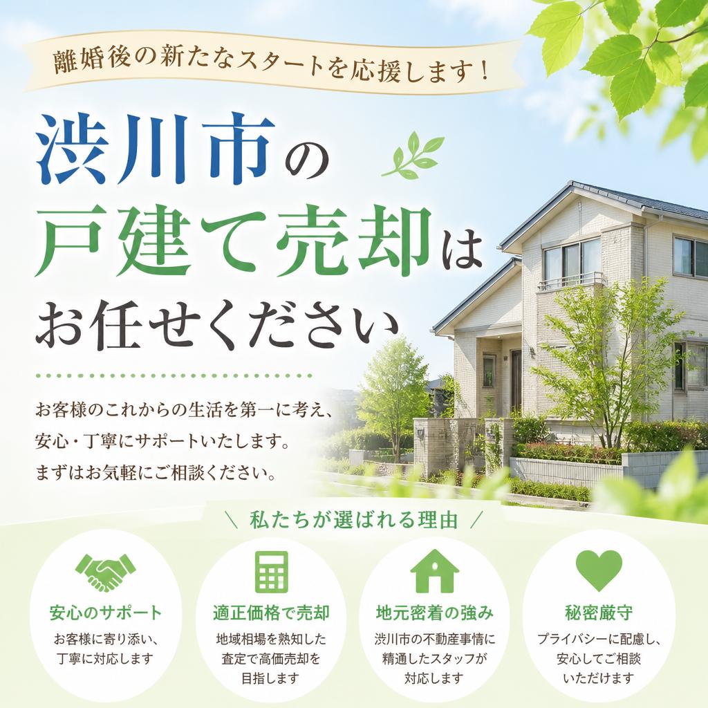 離婚後の新たなスタートを応援します！渋川市の戸建て売却はお任せください