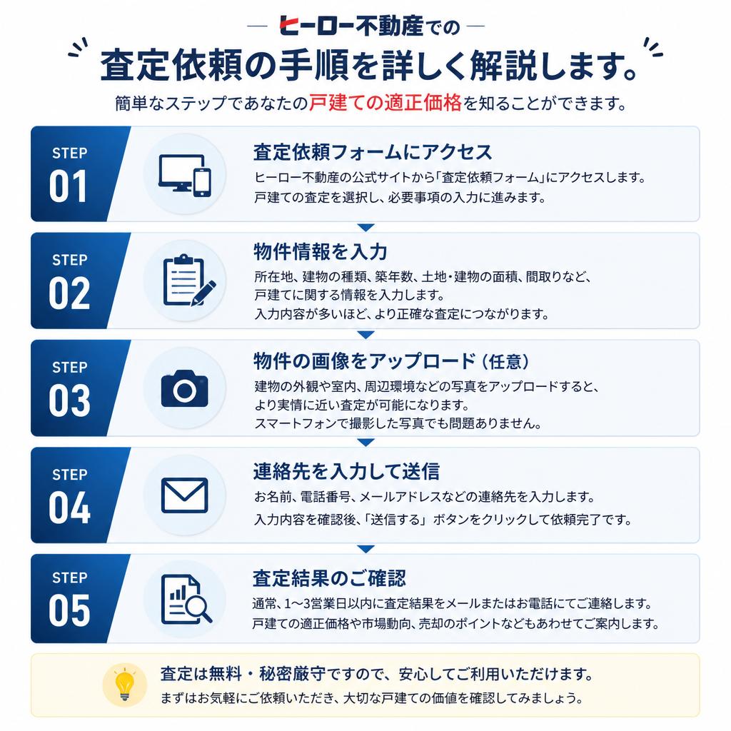 査定依頼の流れ