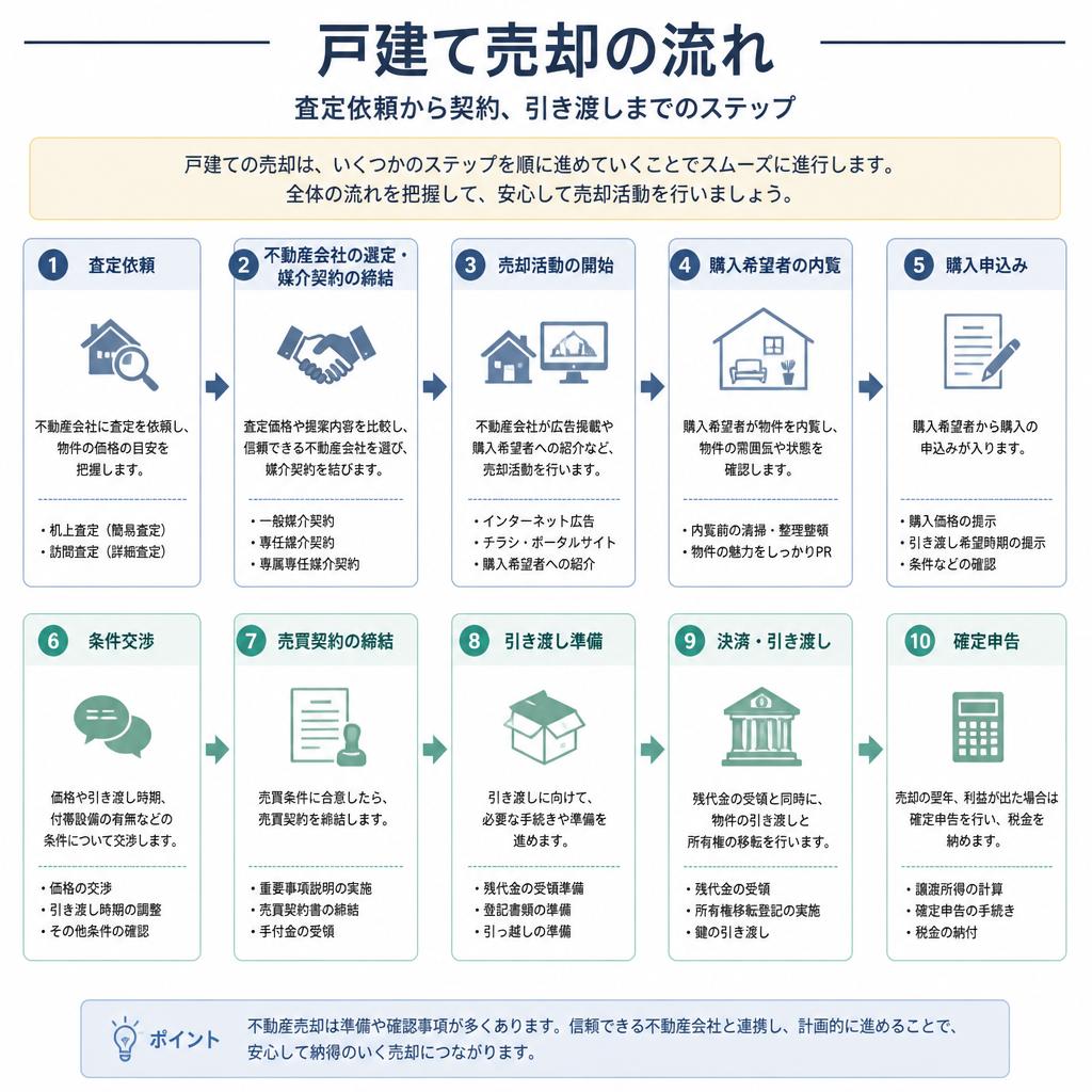 戸建て売却の流れ