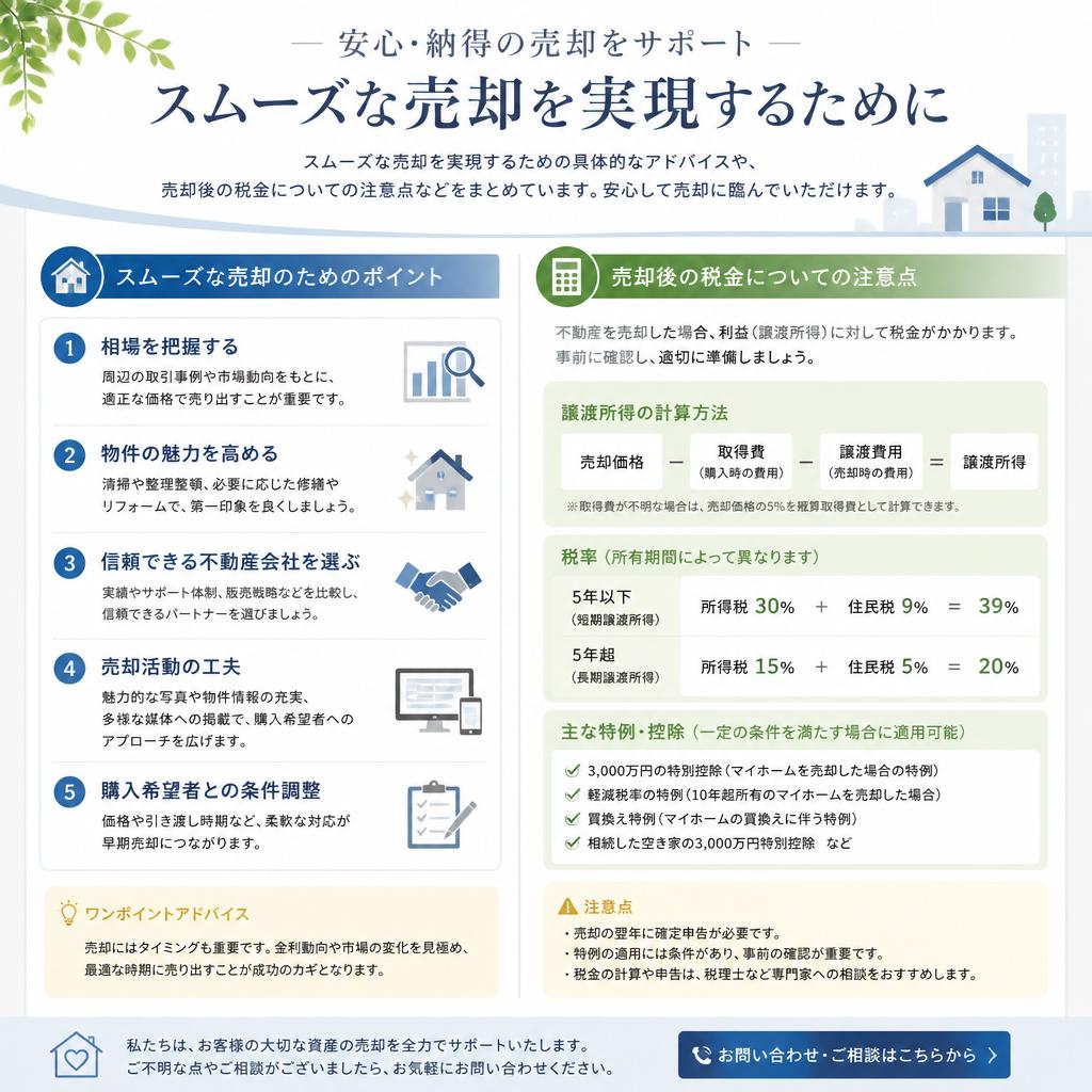 売却成功のためのポイント