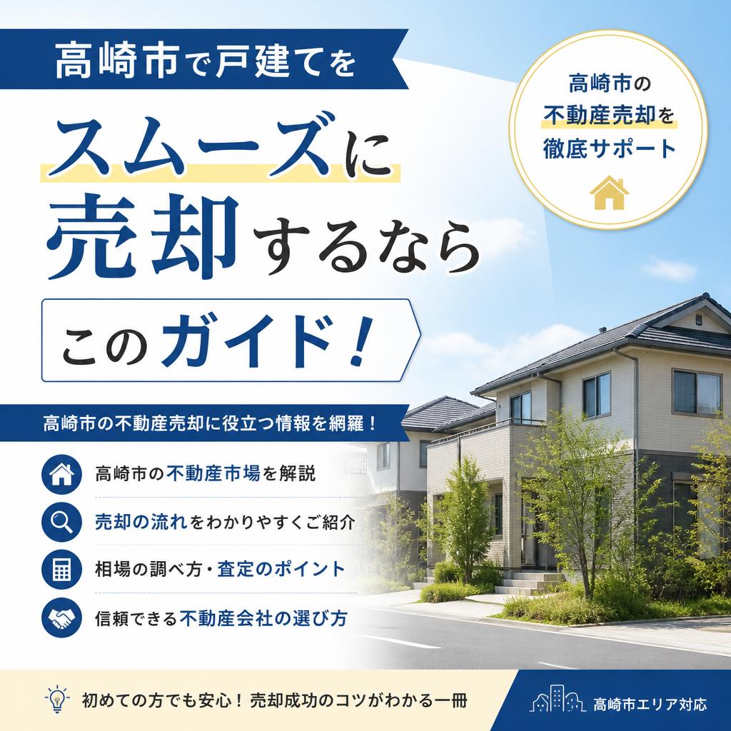 高崎市で戸建てをスムーズに売却するならこのガイド！