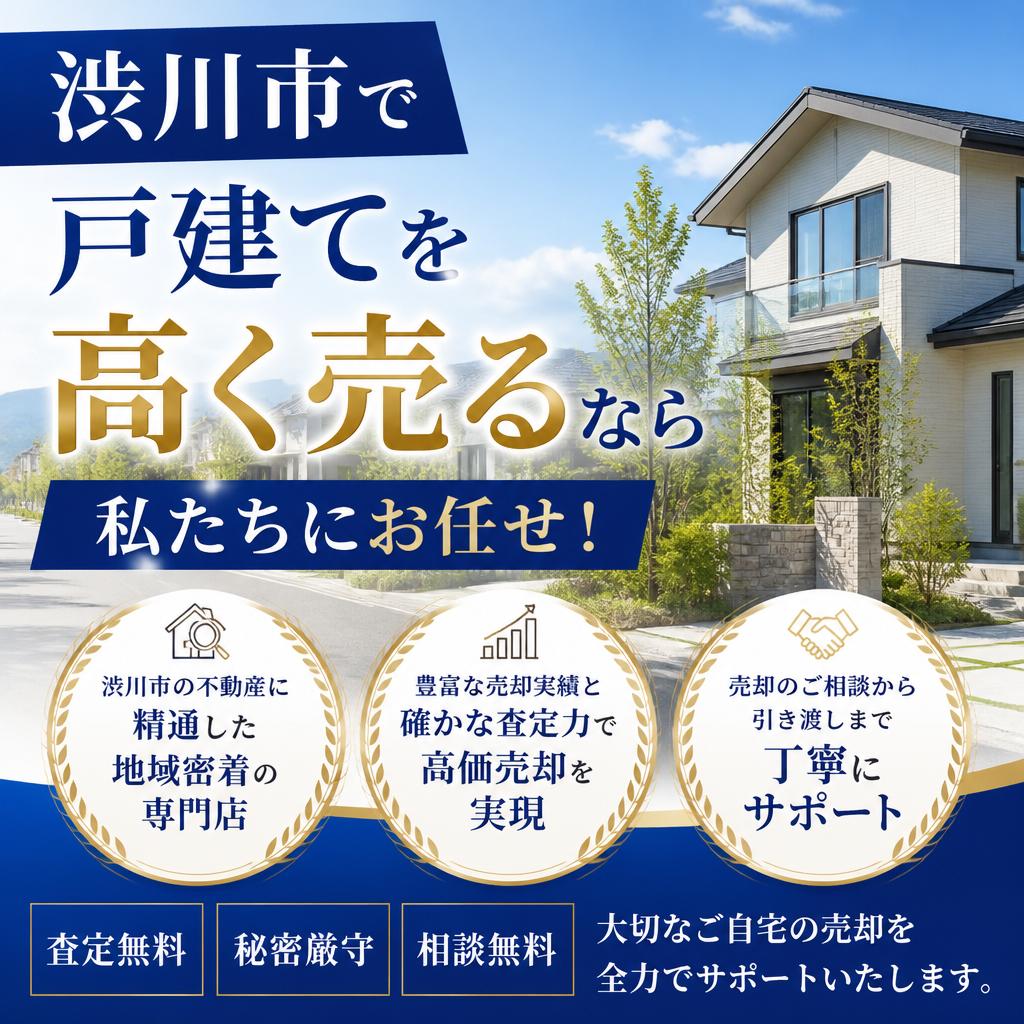 渋川市で戸建てを高く売るなら私たちにお任せ！