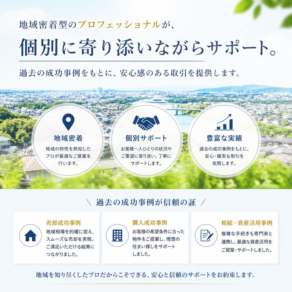 実績豊富なスタッフがサポート