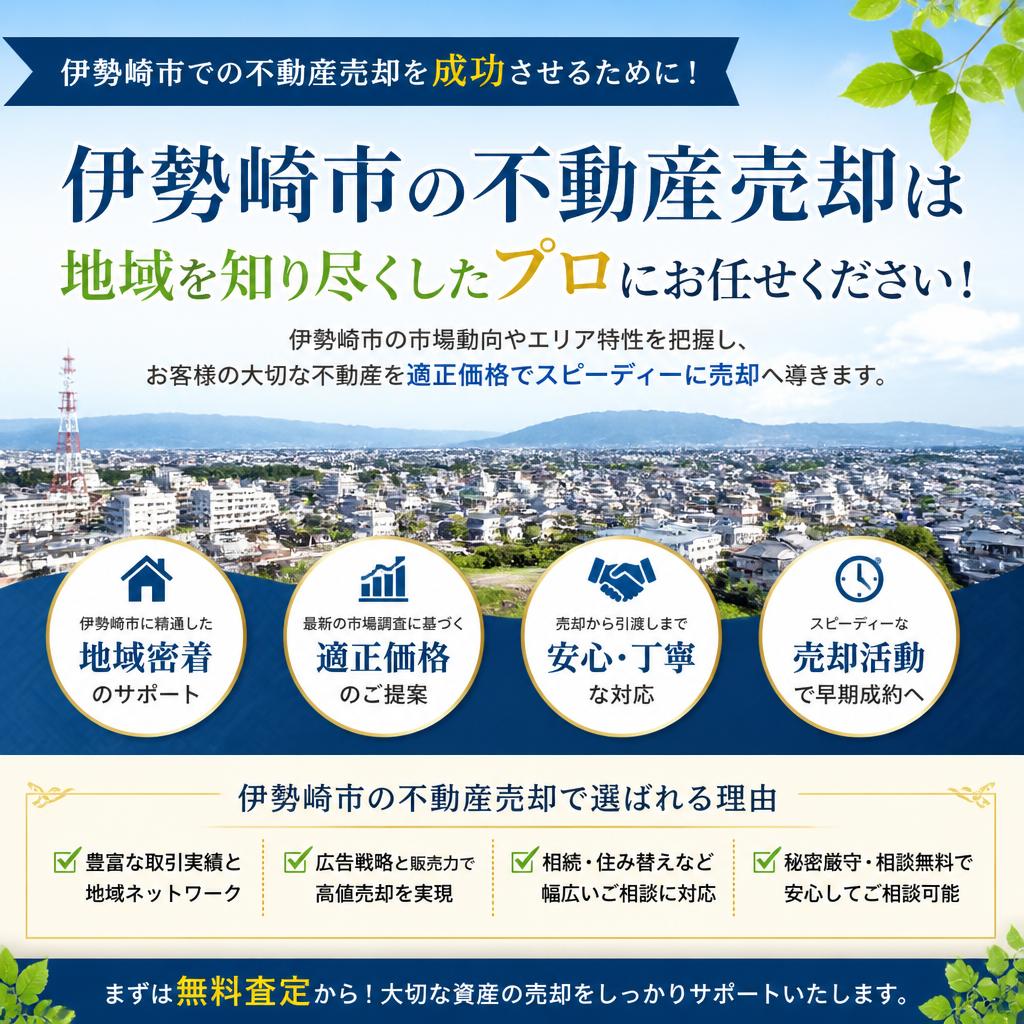 伊勢崎市での不動産売却を成功させるために！