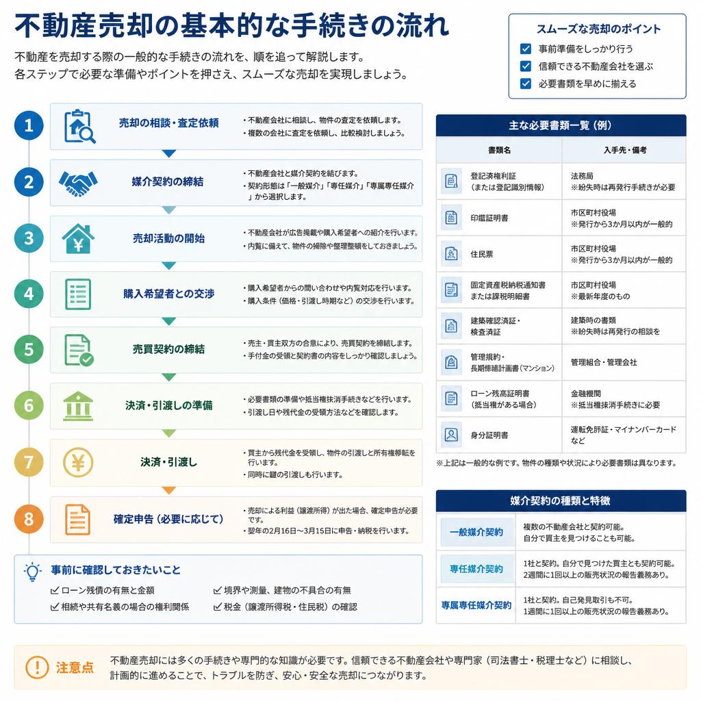 売却手続きの流れ