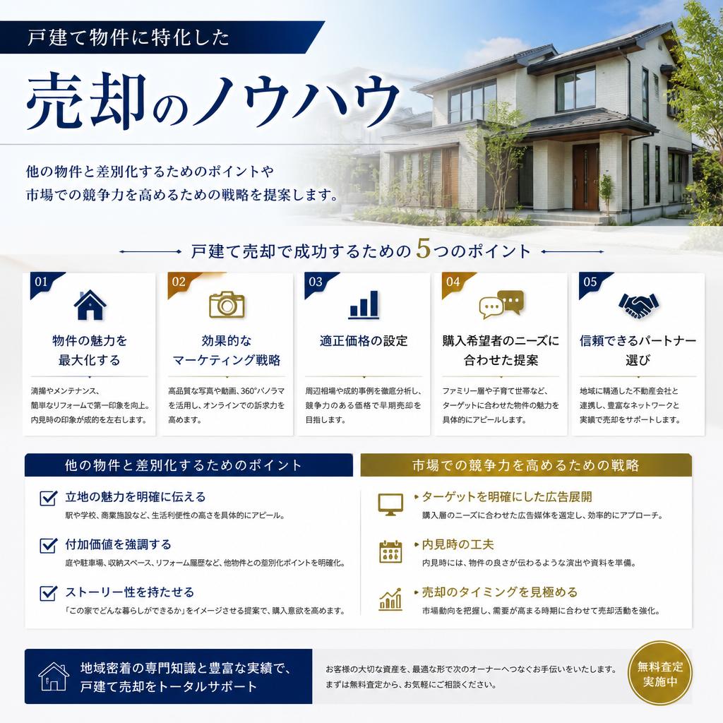 戸建てに特化した売却ノウハウ