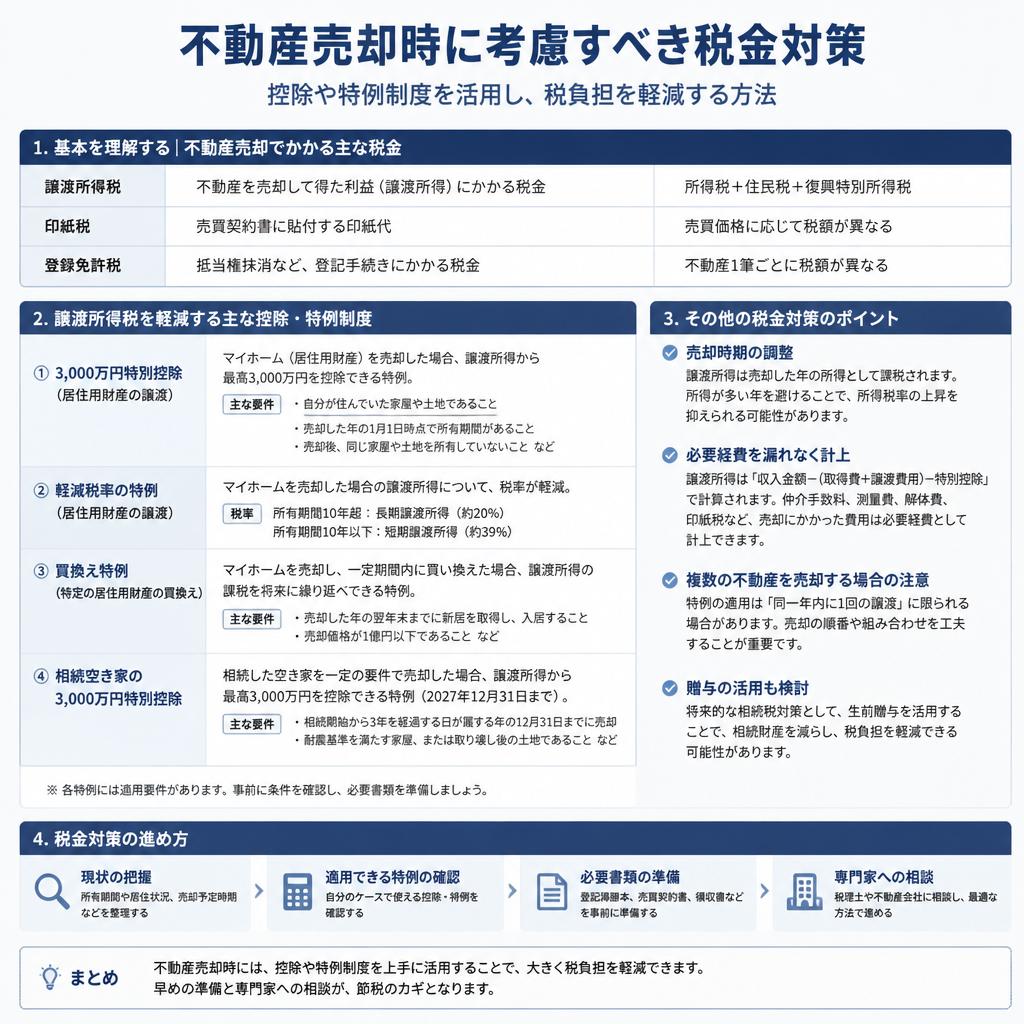 3. 税金対策で売却利益を最大化!