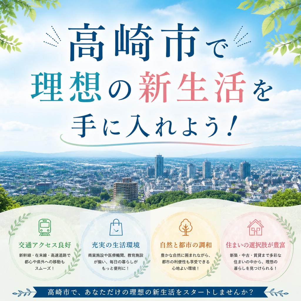 高崎市で理想の新生活を手に入れよう！