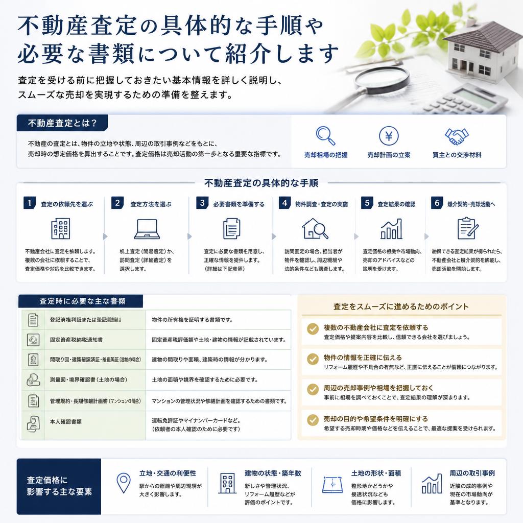 不動産査定の流れを知ろう