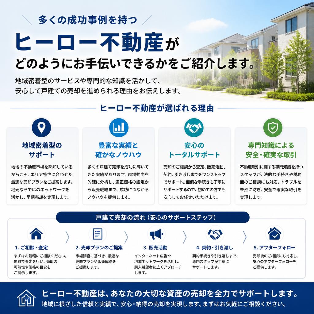 実績あるヒーロー不動産のサポート
