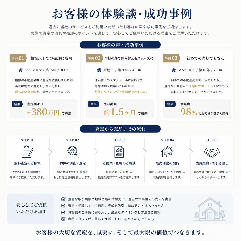 お客様の声:ヒーロー不動産の実績
