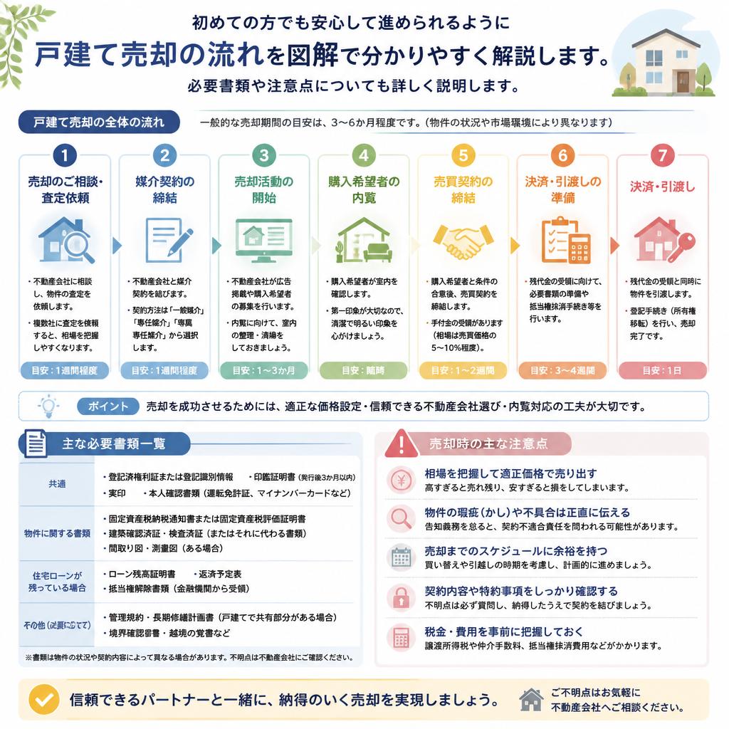 売却の流れを徹底解説
