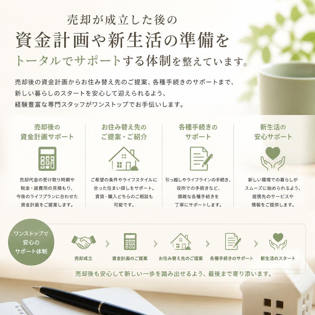 売却後のサポート体制