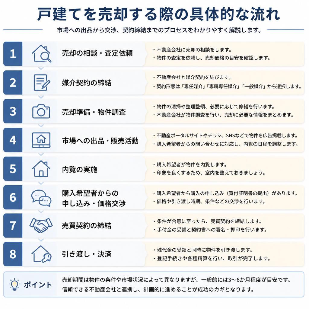 売却の流れを徹底解説!