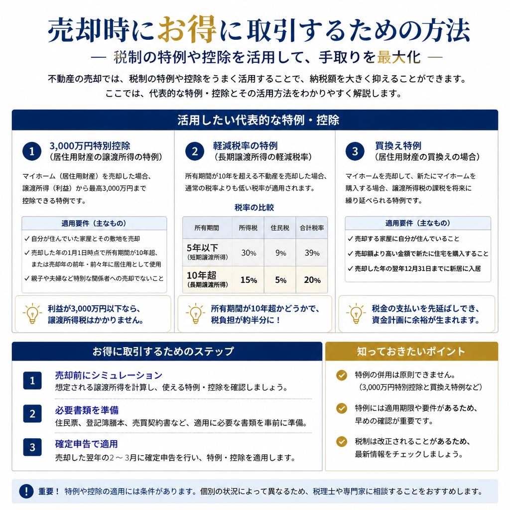 税制を利用した賢い売却方法