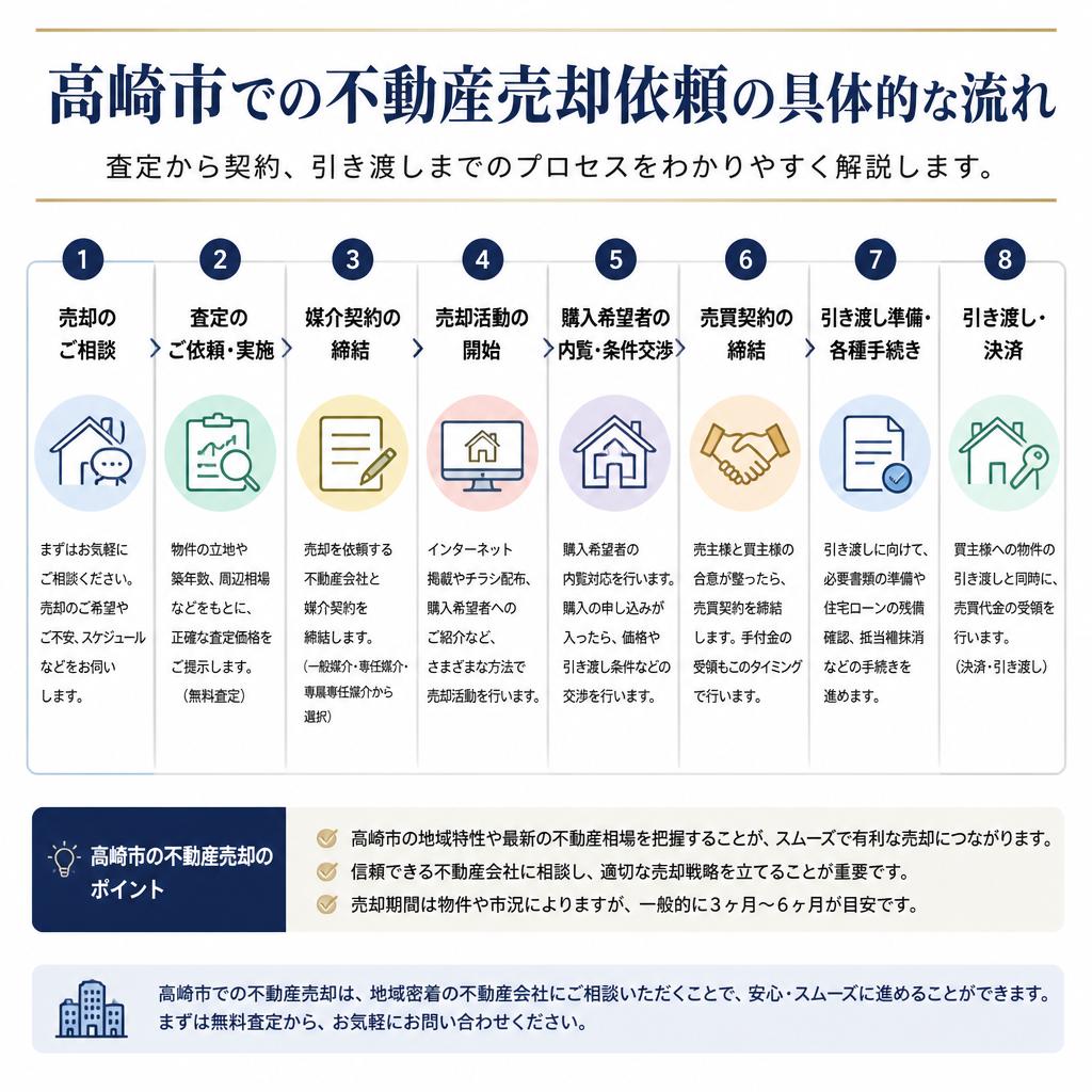売却依頼の流れ