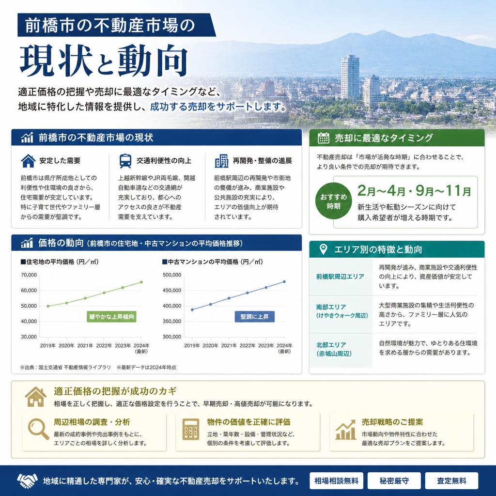 前橋市における不動産市場