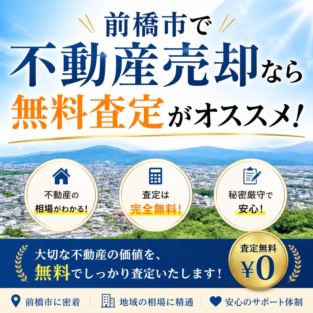 前橋市で不動産売却なら無料査定がオススメ！