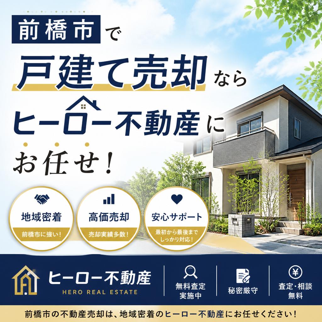 前橋市で戸建て売却ならヒーロー不動産にお任せ！