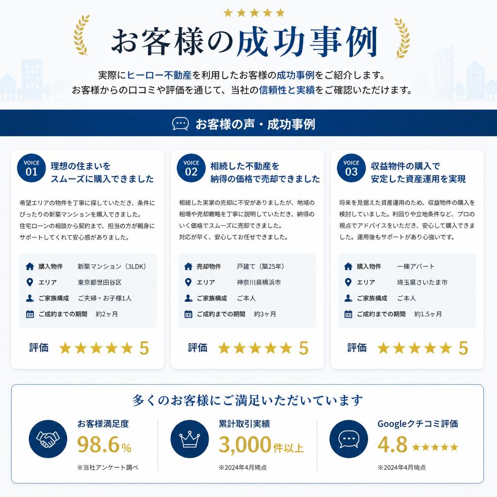 顧客の声と成功事例