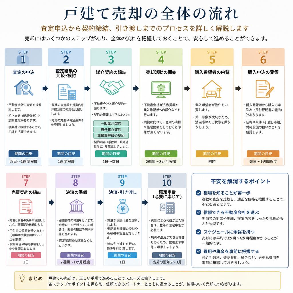 戸建て売却の流れ