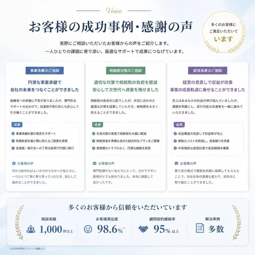 お客様の声：実際の売却事例