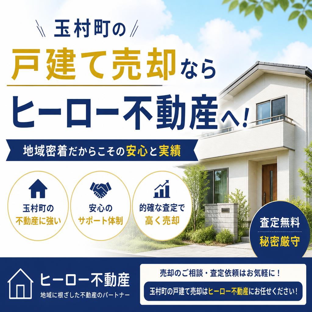 玉村町の戸建て売却ならヒーロー不動産へ！