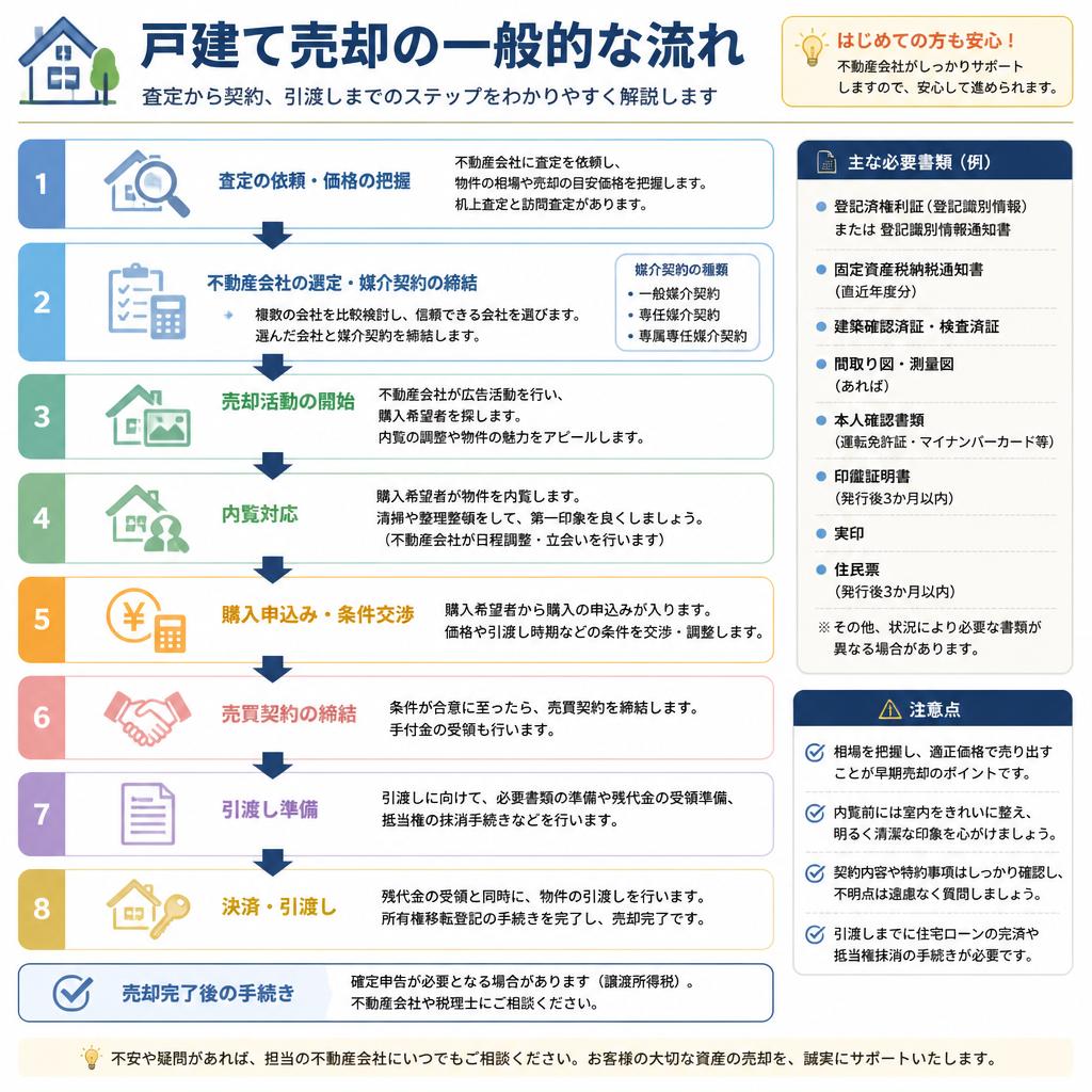 戸建て売却の流れ