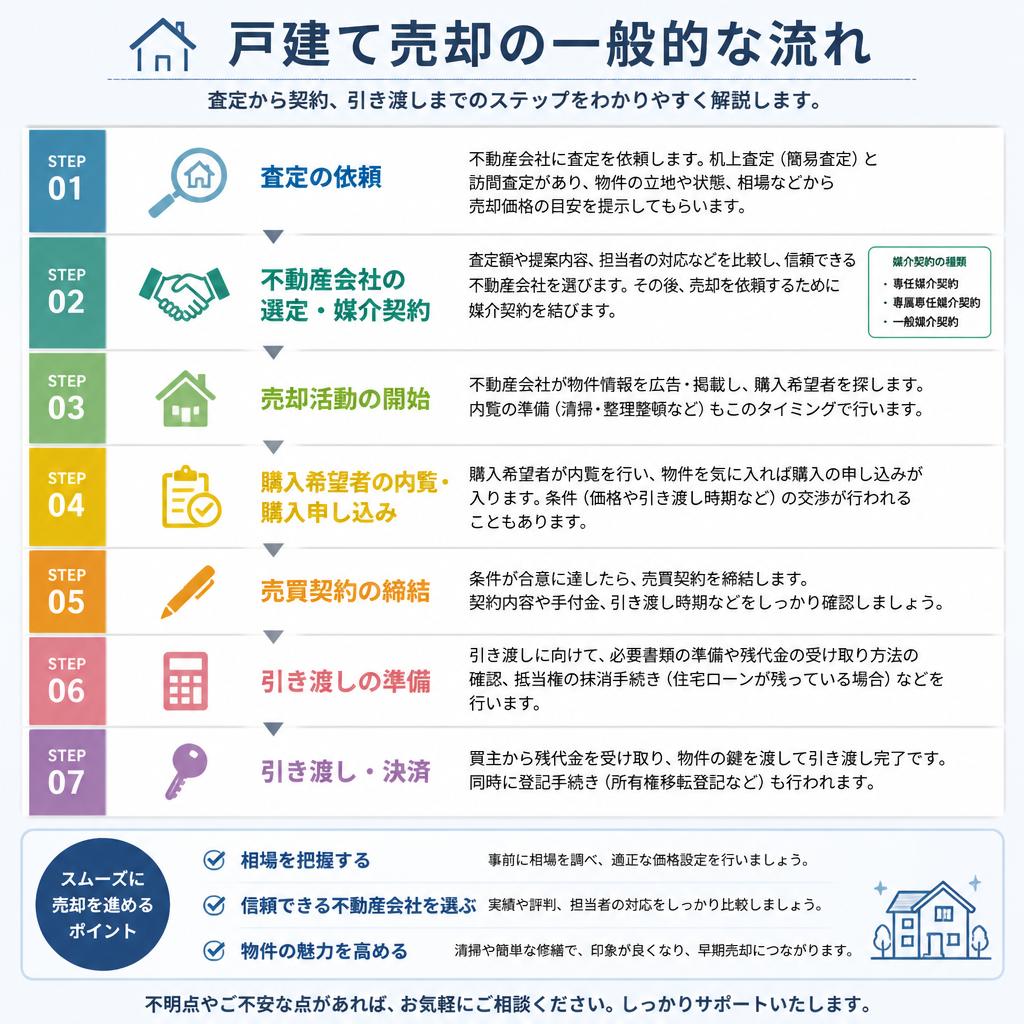 戸建て売却の流れ