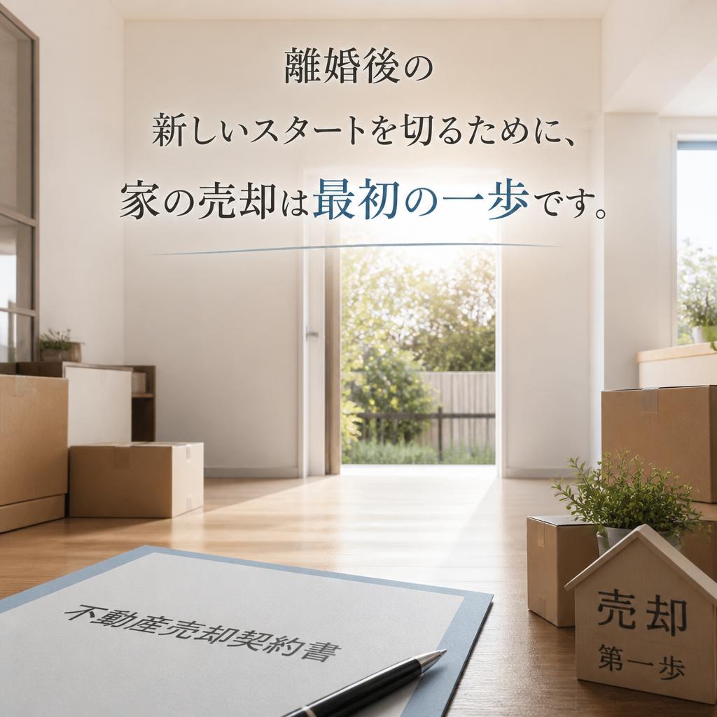 離婚後の新しいスタートを切るために、家の売却は最初の一歩です。