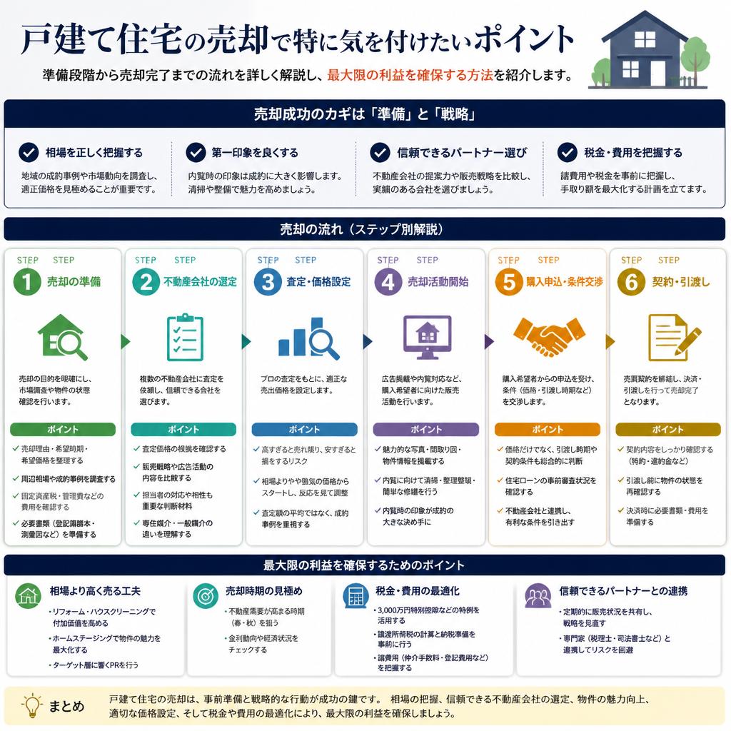 戸建て住宅を高く売却するためのポイント