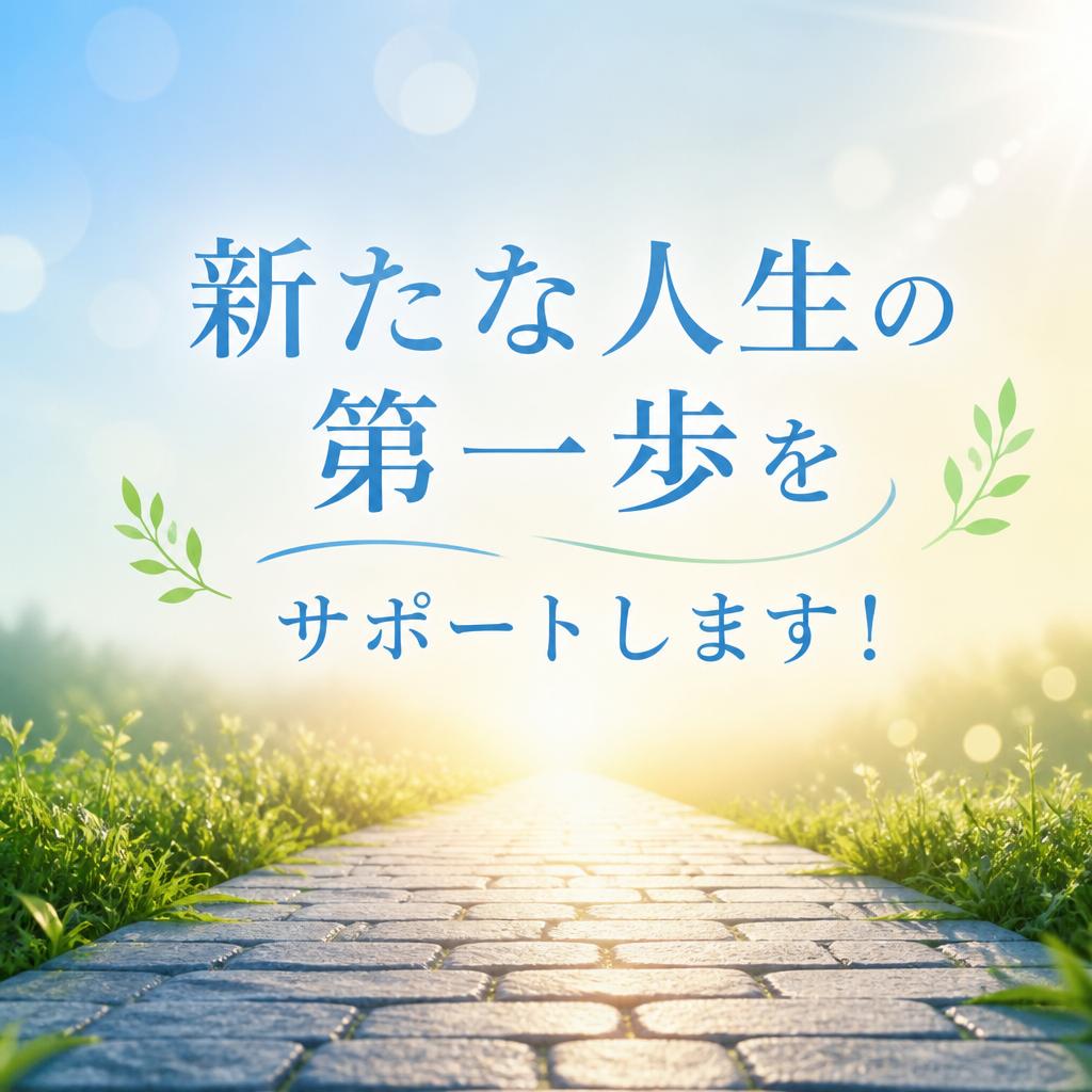 新たな人生の第一歩をサポートします！