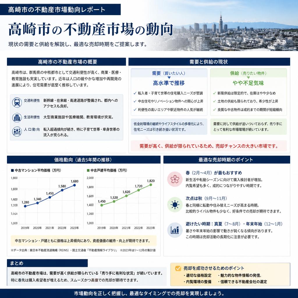 2. 高崎市での不動産市場の状況
