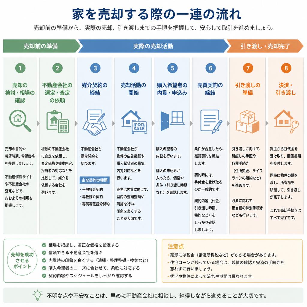 売却手続きの流れ