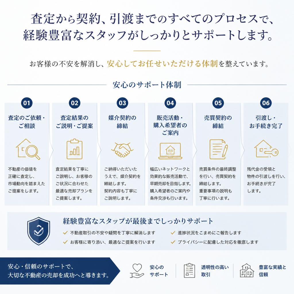 安心・信頼のサポート体制