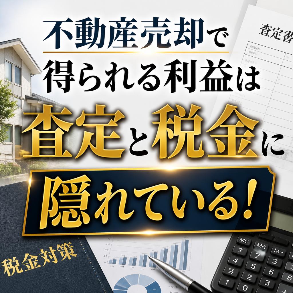 不動産売却で得られる利益は査定と税金に隠れている！